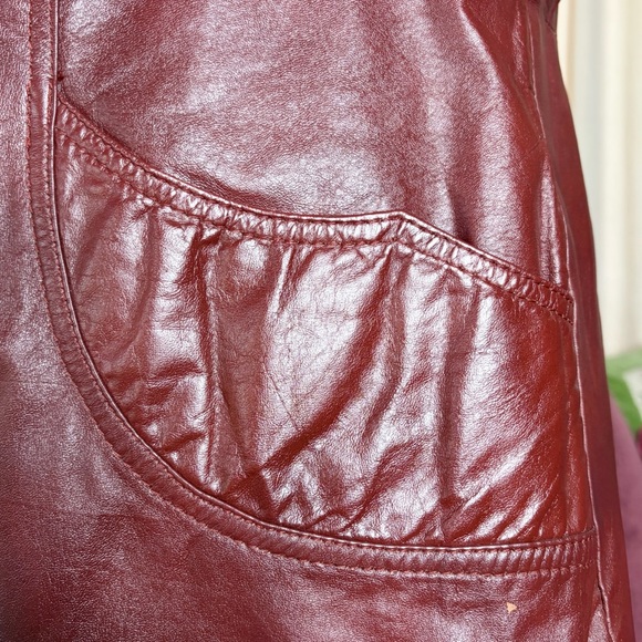 70s Leather Longline Blazer - Picture 4 of 7